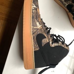 Nike Air Force hightop brown camo- Men’s